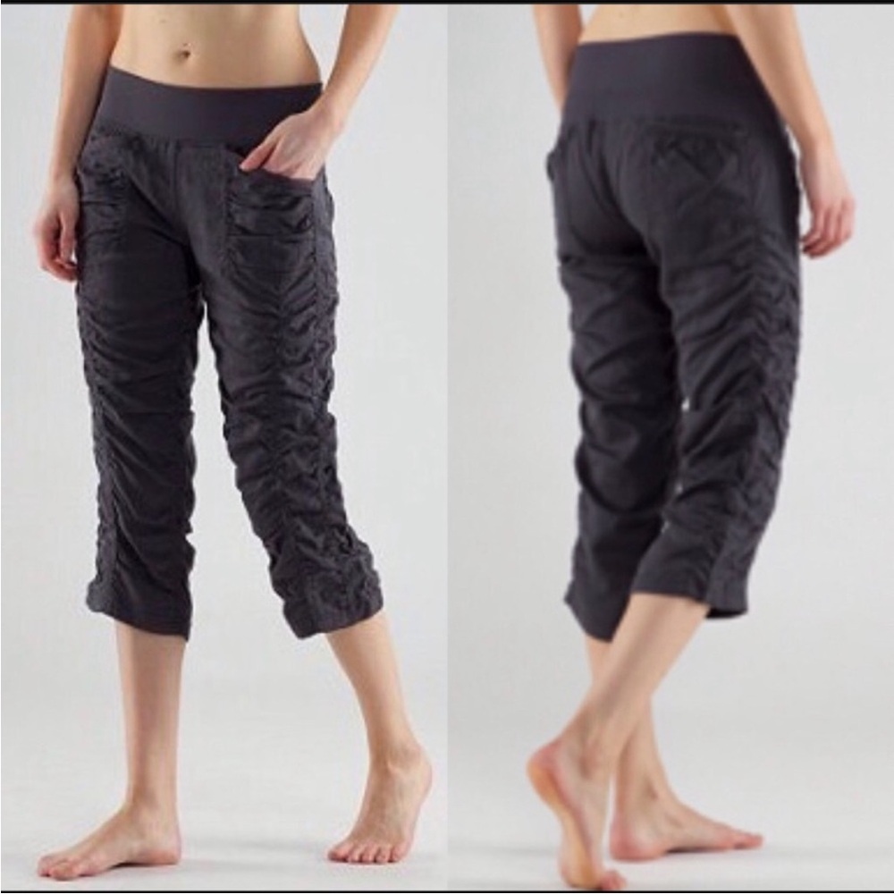 Lululemon❣️tencel cool down crop 21" pants black